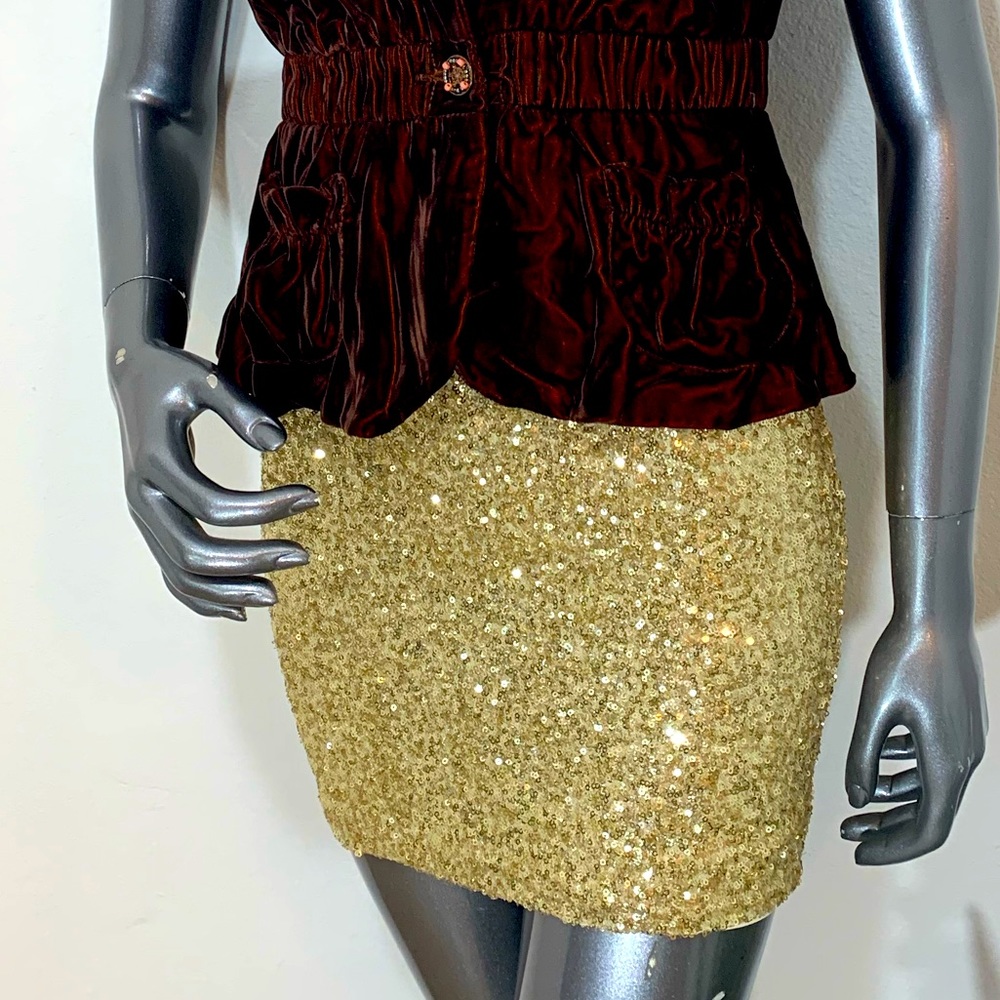 NWT Arden B Sequined Skirt